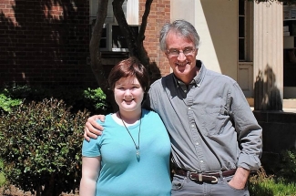 Sophie Binney with Department Head Dr. Alex Sager