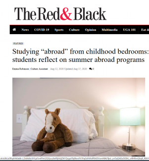 The Red & Black student newspaper talked to students who had to pivot to online learning from their Study Abroad plans after the pandemic happened.