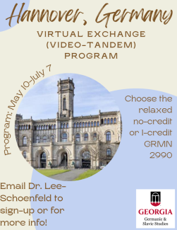 Hannover Virtual Exchange Flyer Summer 2023