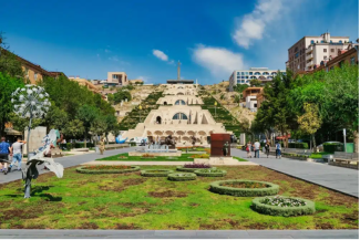 Cascade architecture in the Armenian capital of Yerevan