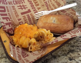 image of mac and cheese and a savory pie