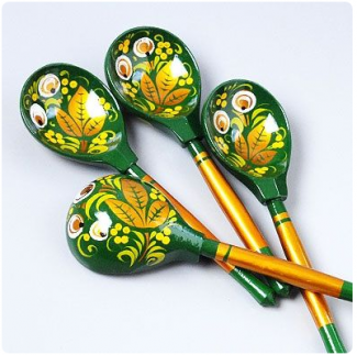 Russian spoon painting