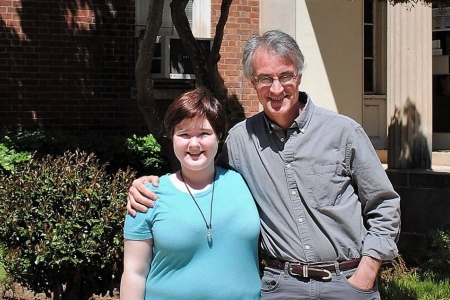 Sophie Binney with Department Head Dr. Alex Sager