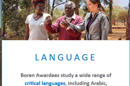 image of Boren Awards explanation of eligible languages