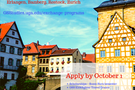 poster for acadmic exchange program in Germany and Switzerland