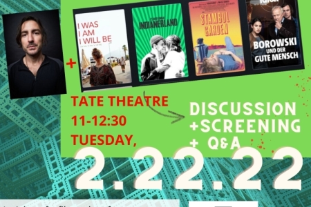 Come join our Discussion, special screening, & Q&A with a German Filmmaker at the University of Georgia on Tuesday, Feb. 22, 2022 at 11:00 in the Tate Theatre.