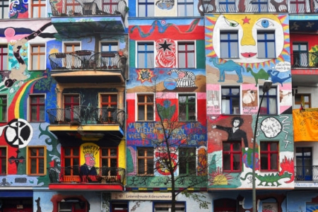 Graffiti house Eastern Berlin