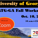AATG-GA fall workshop on Oct. 10th via Zoom. 
