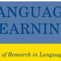 Cover of linguistics academic journal Language Learning, with article co-authored by Dr. Joshua Bousquette