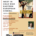The American West in Cold War Eastern European Cinema: DEFA's Indianerfilme, a lecture and film screening on Tuesday, March 26th. 11 a.m. lecture, 3:30 film screening gsstudies.uga.edu/indianerfilme
