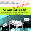 German conversation table on Mondays from 5-6pm via Zoom Meeting ID: 977 708 58003. Sponsored by the University of Georgia's Department of Germanic & Slavic Studies