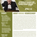 Flyer for Mikhail Voskresensky Residency Events